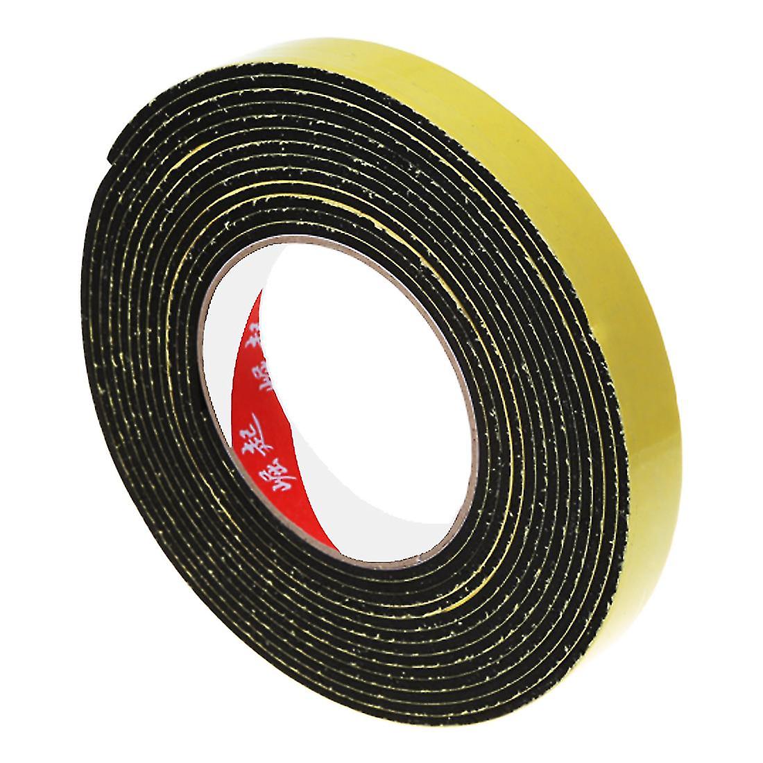 5m Black Single Sided Self Adhesive Foam Tape Closed Cell 20mm Wide X 3mm Thick