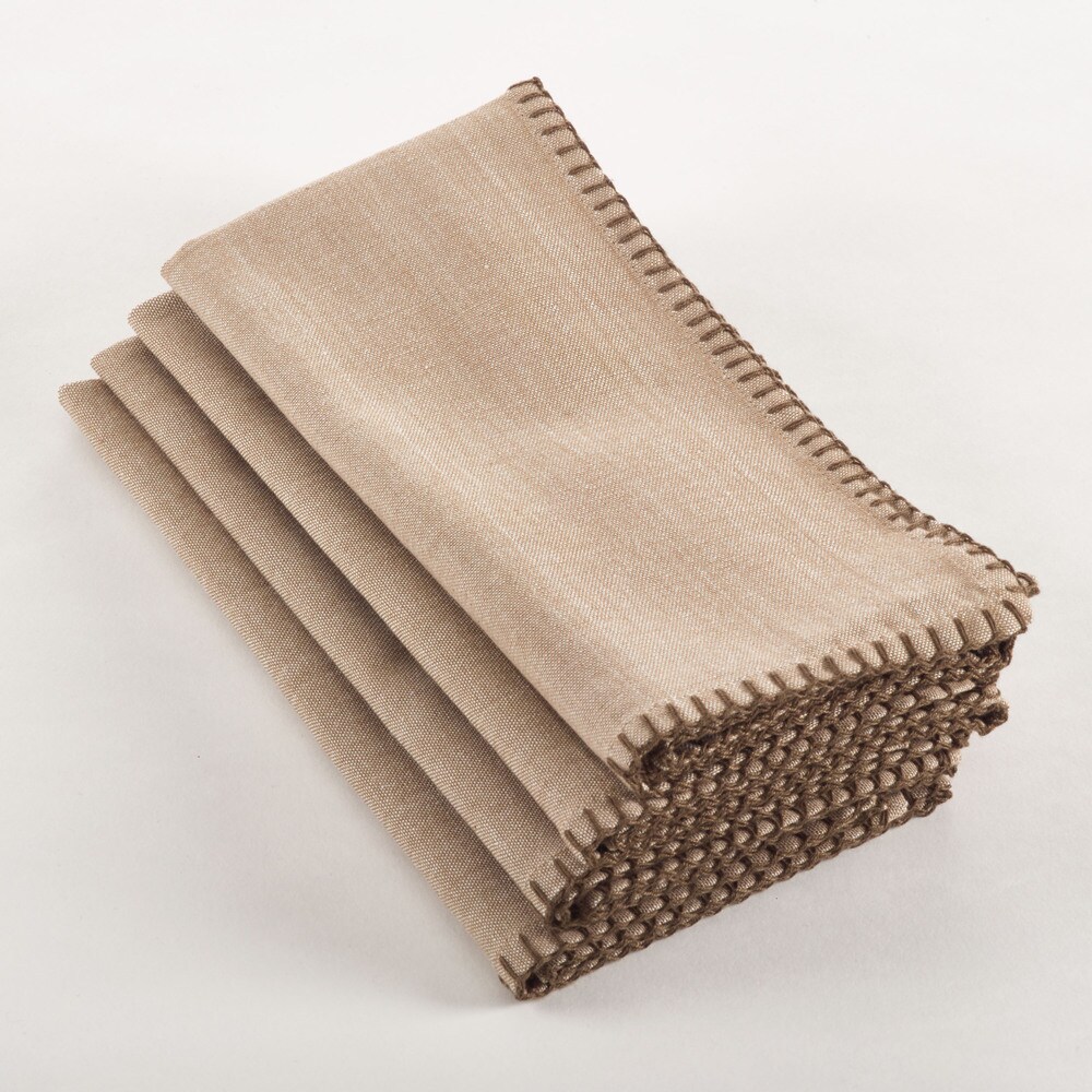 Whip Stitched Design Napkin (Set of 4)