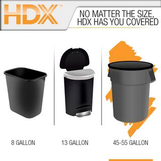 HDX 50 Gal. Wave Cut Extra-Large Trash Bags (200-Count) HD50WCE050B-4PK