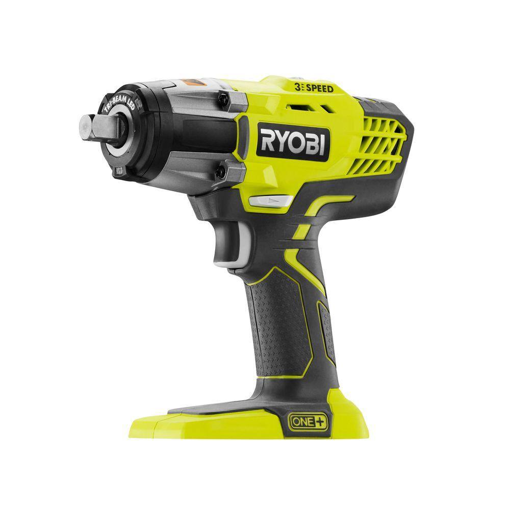 RYOBI ONE+ 18V Cordless 3-Speed 12 in. Impact Wrench (Tool-Only) P261