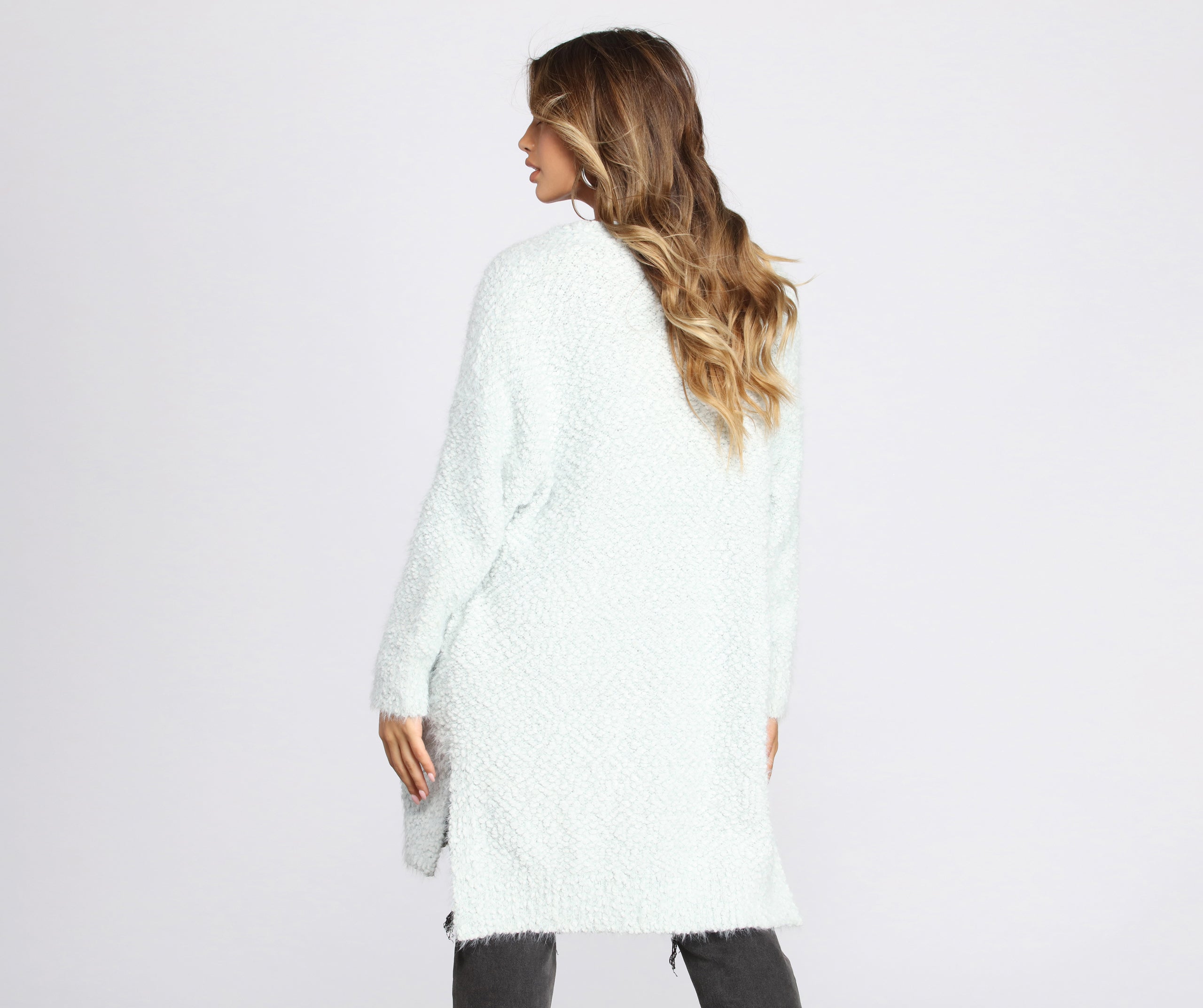 Cozy Popcorn Knit Cardigan