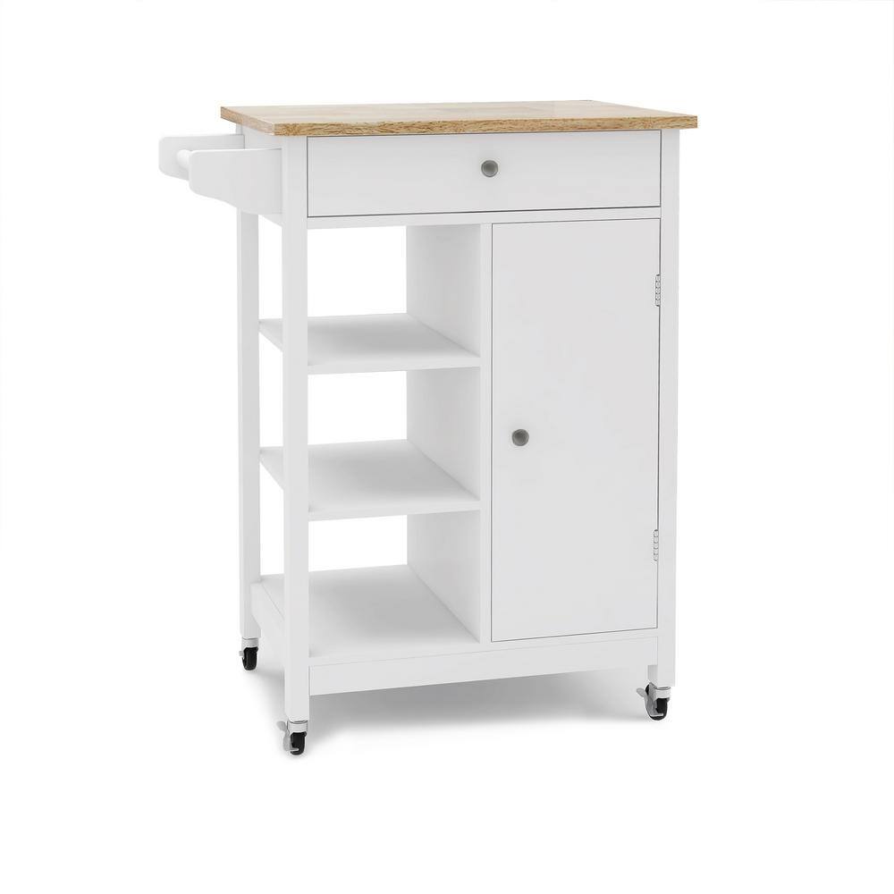 wetiny White Kitchen Island 868W28235382