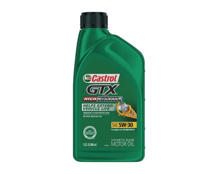 Castrol GTX High Mileage 5W-30 Motor Oil， 1 Quart - 149D6A