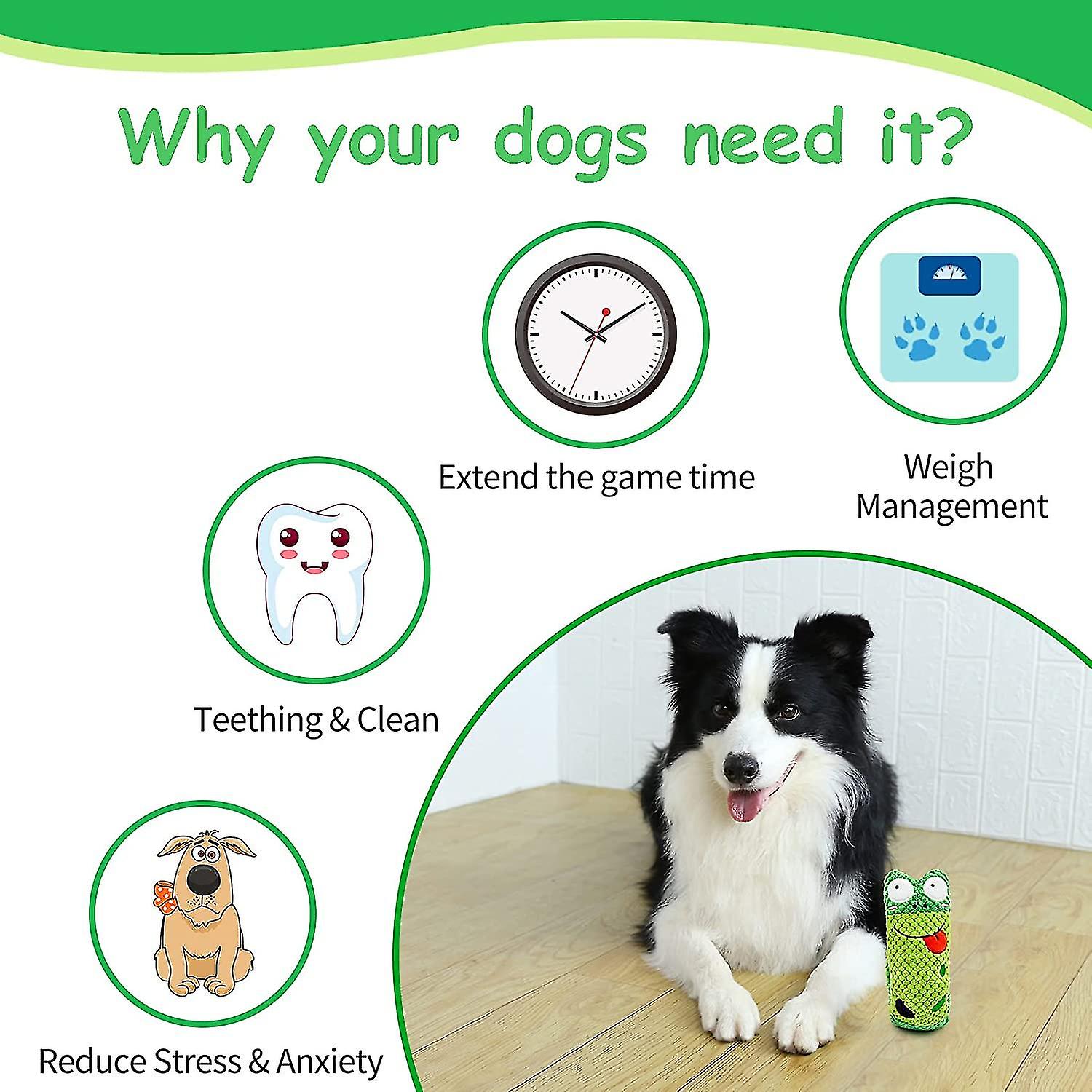 Dog Toys For Boredom，interactive Squeaky Dog Toys For Small And Medium Dogs ， Soft Puppy Teething Toy， Snuffle Dog Toys， Foraging Training And Anxiety