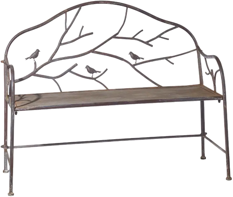 46 Inch Birds on Branch Bench