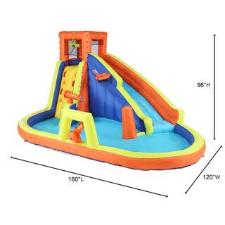 BANZAI Inflatable Battle Blast Adventure Park wBlower Motor  3 Water Cannons BAN-90341