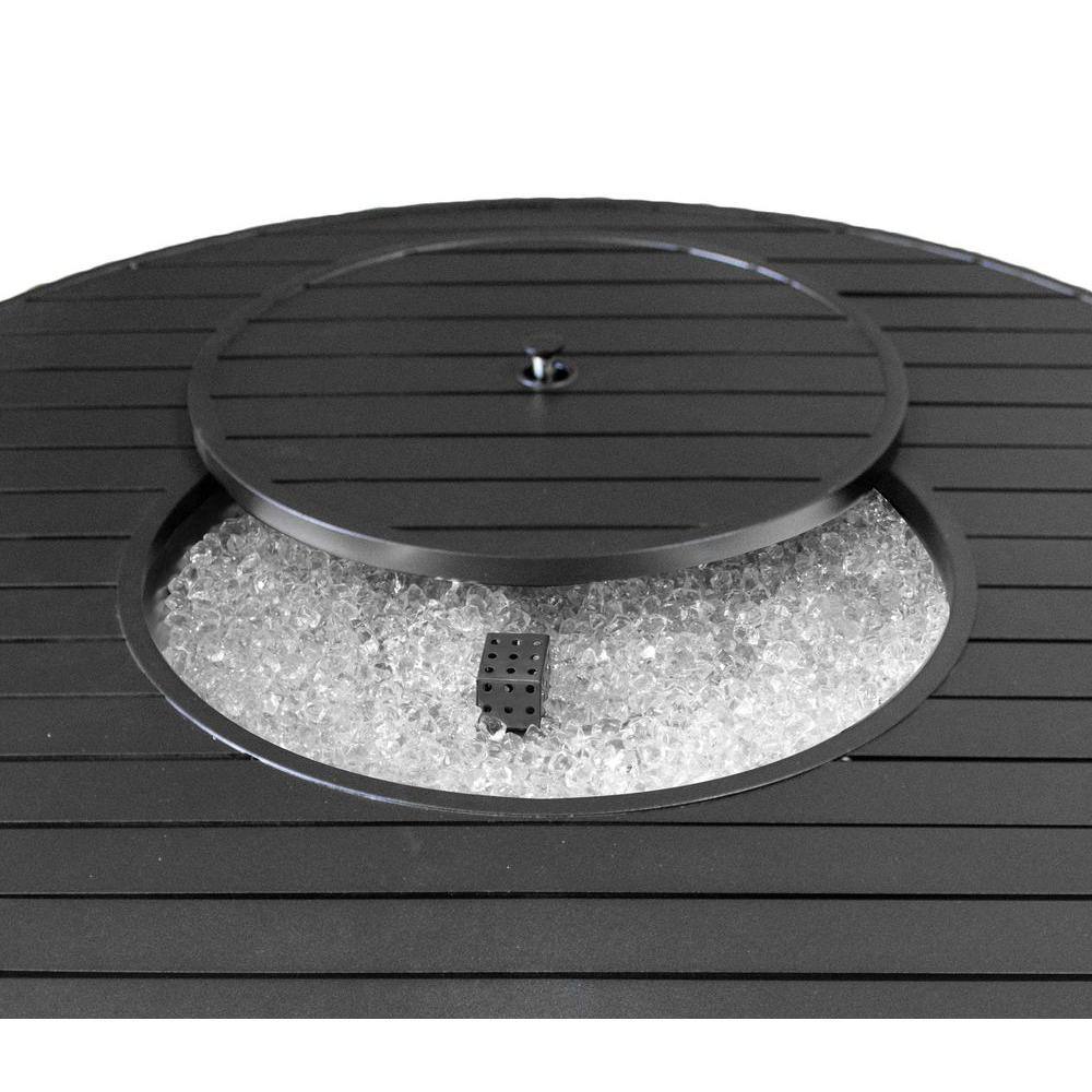 AZ Patio Heaters 22 in. Cast Aluminum Round Slatted Fire Pit F-1350-FPT