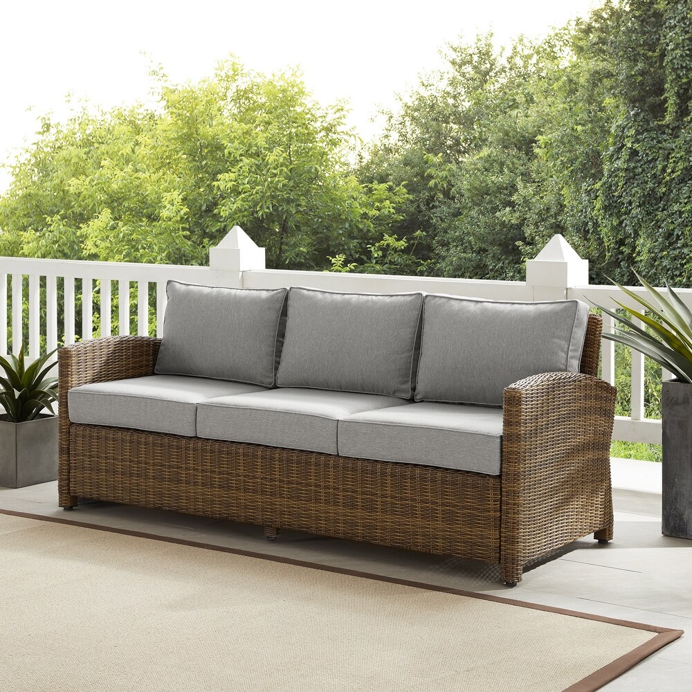 Bradenton Outdoor Wicker Sofa   80.5 \