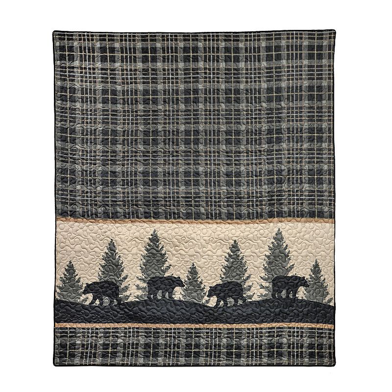 Donna Sharp Bear Walk Plaid Throw