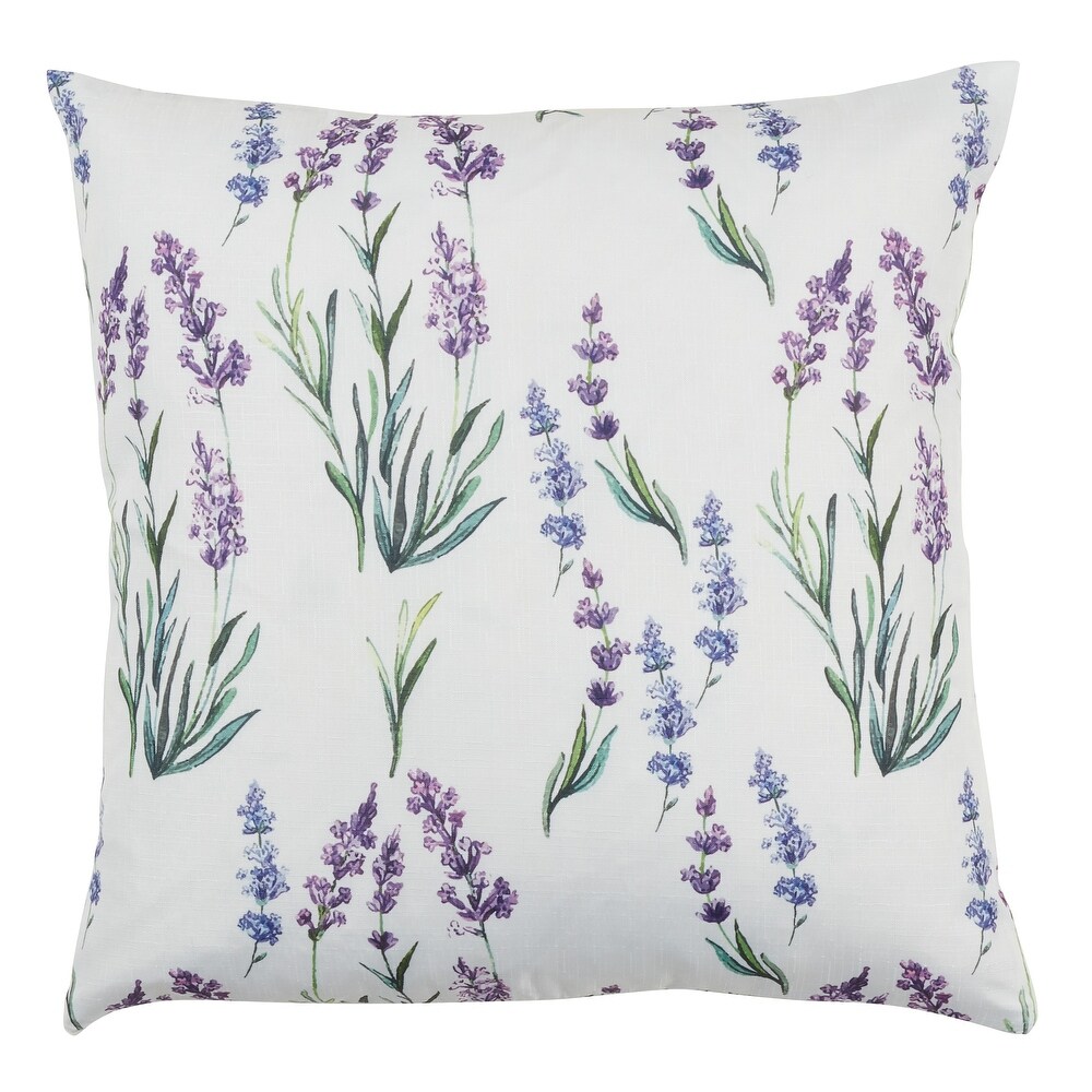 Throw Pillow With Lavender Design