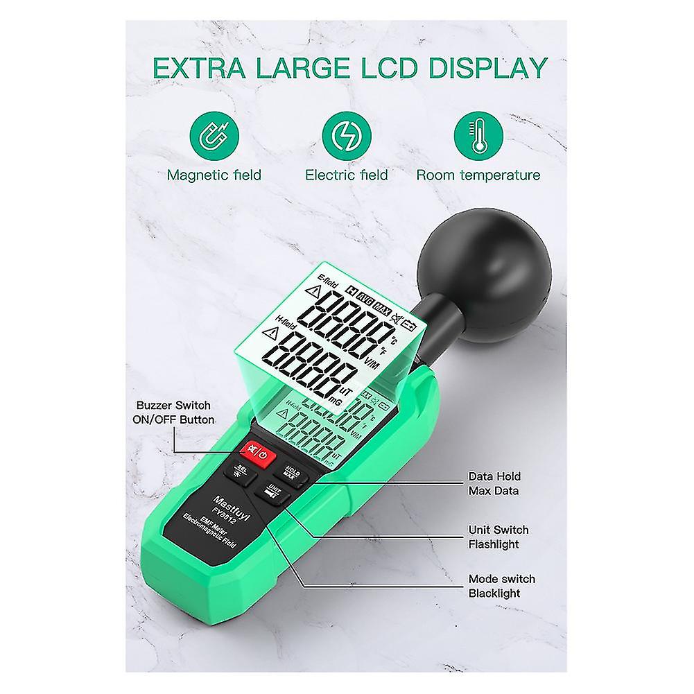 Fy8812 Geiger Counter Nuclear Radiation Detector Radiation Dosimeter Electromagnetic Wave Radiation