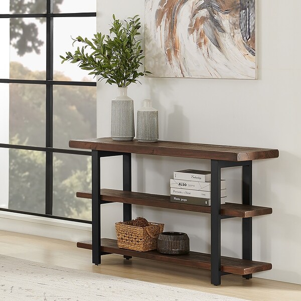 Pomona Media Console， Rustic Natural