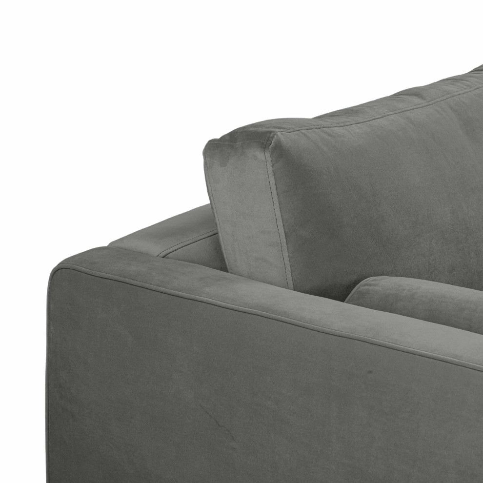 Cave Velvet Loveseat   Midcentury   Loveseats   by TOV Furniture  Houzz