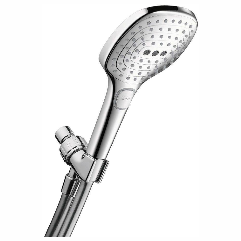 Hansgrohe 3-Spray 5.9 in. Single Wall Mount Handheld Rain Shower Head in Chrome 04520000