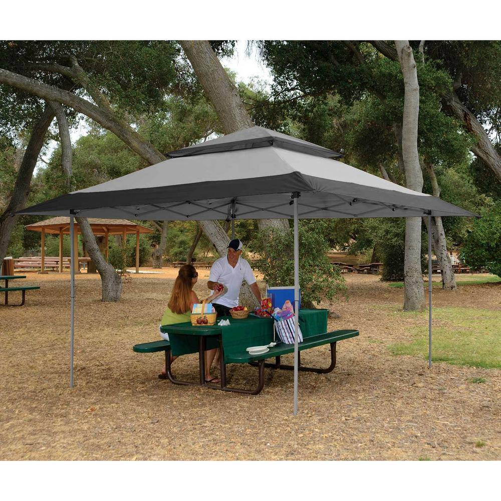 Z-SHADE 13 ft. x 13 ft. Gray Instant Gazebo Outdoor Canopy Patio Shelter Tent ZS13GAZSARGY