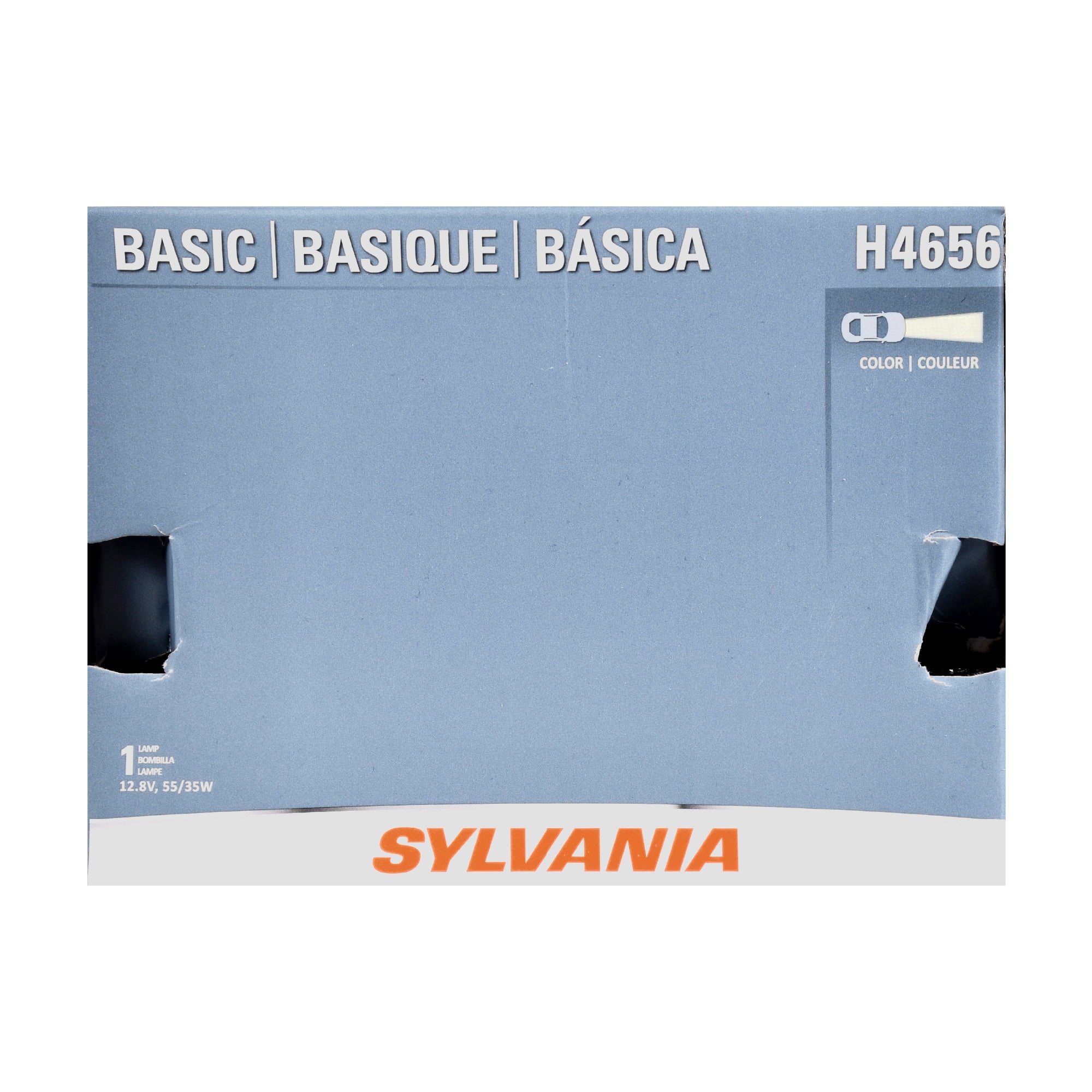 Sylvania H4656 Basic Halogen Sealed Beam Headlight， Contains 1 Bulb