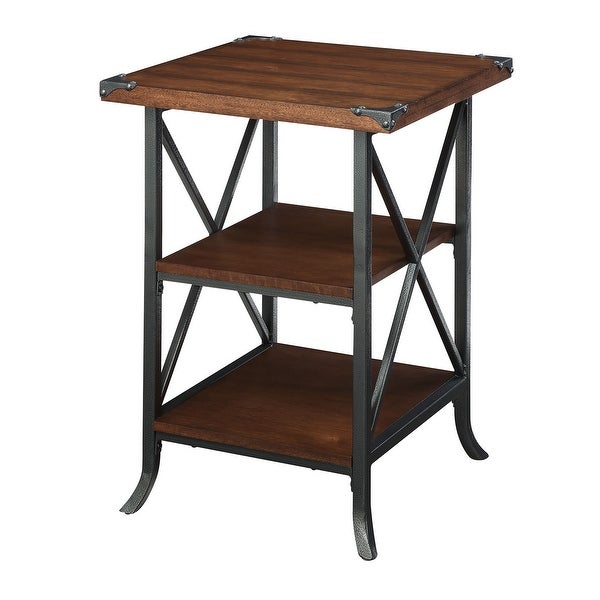 Carbon Loft Brookline 2-shelf Rustic Industrial End Table