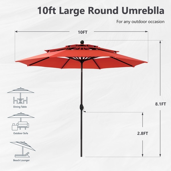 MAISON ARTS Metal/PE Rattan 6piece Outdoor Dining Set with Umbrella