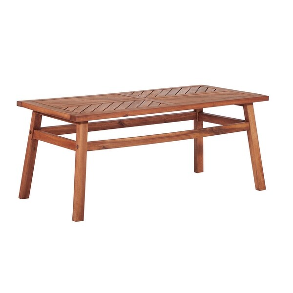 Middlebrook Elephant Point Acacia Wood Chevron Coffee Table