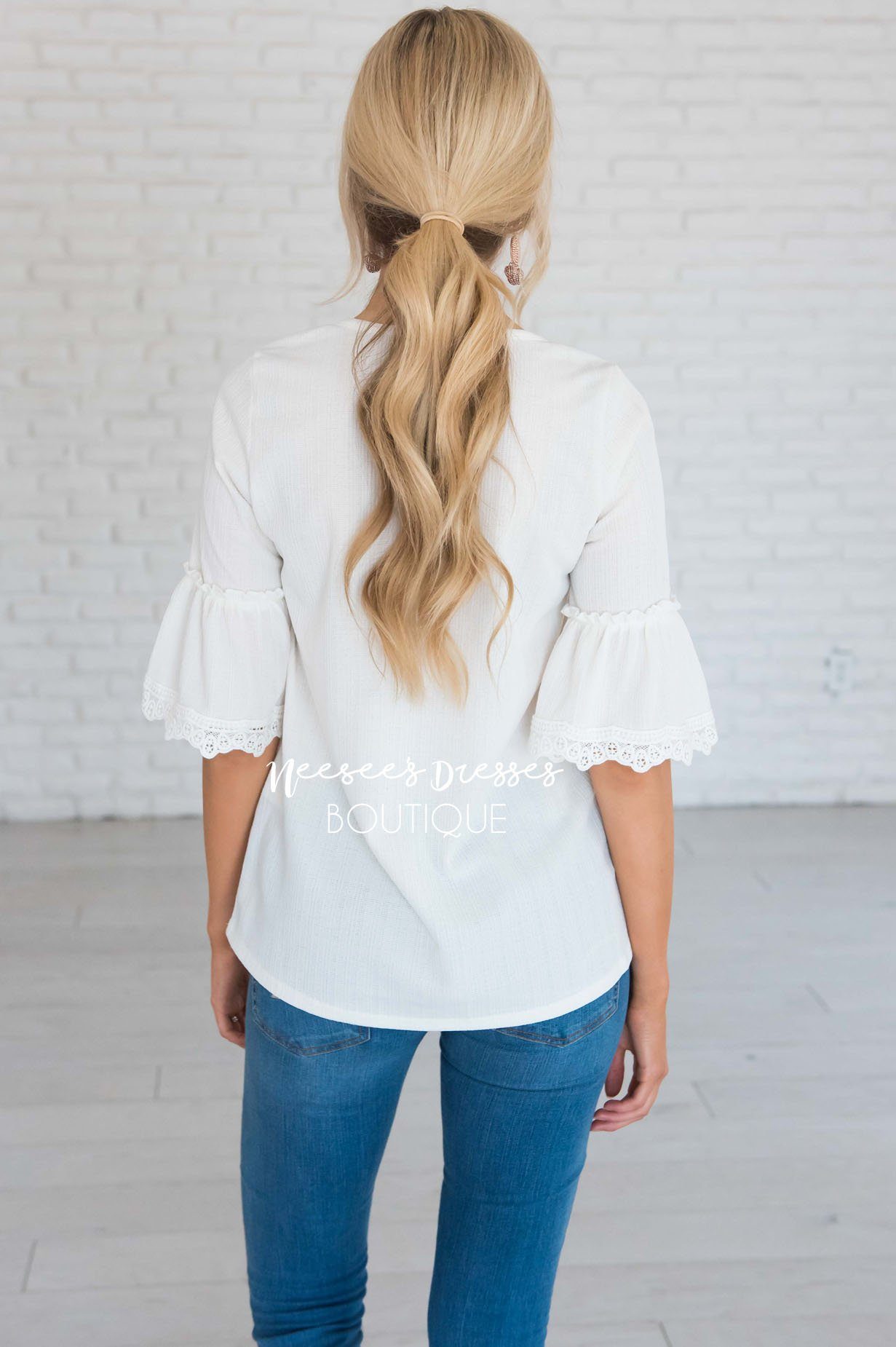 Just One Wish Bell Sleeve Top