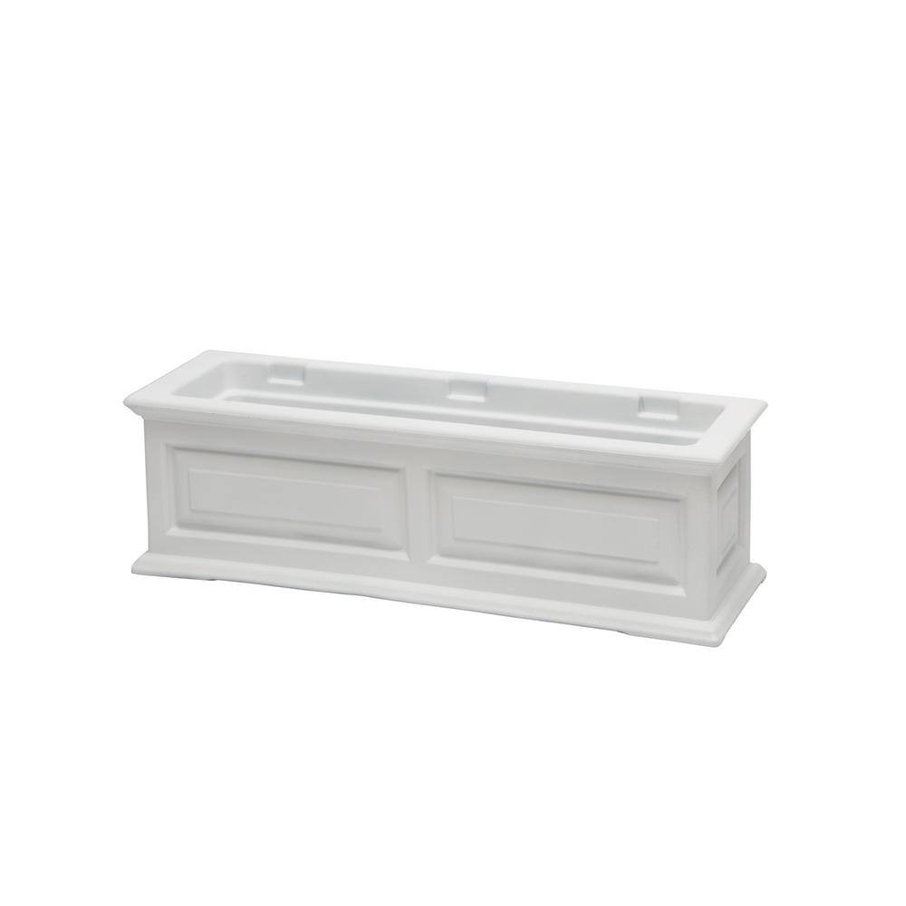 Good Ideas Savannah 36 in. Rectangular Planter Box SV-PR36-WHI