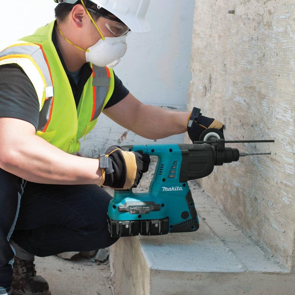 Makita 18V X2 LXT Lithium-Ion (36V) Cordless 1 In. Rotary Hammer Kit (5.0Ah) XRH05PT from Makita