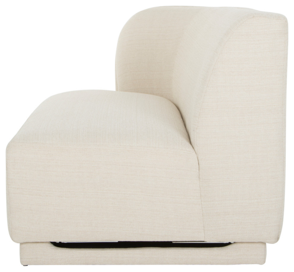 Yoon 2 Seat Sofa Left Sweet Cream   Transitional   Sofas   by HedgeApple  Houzz