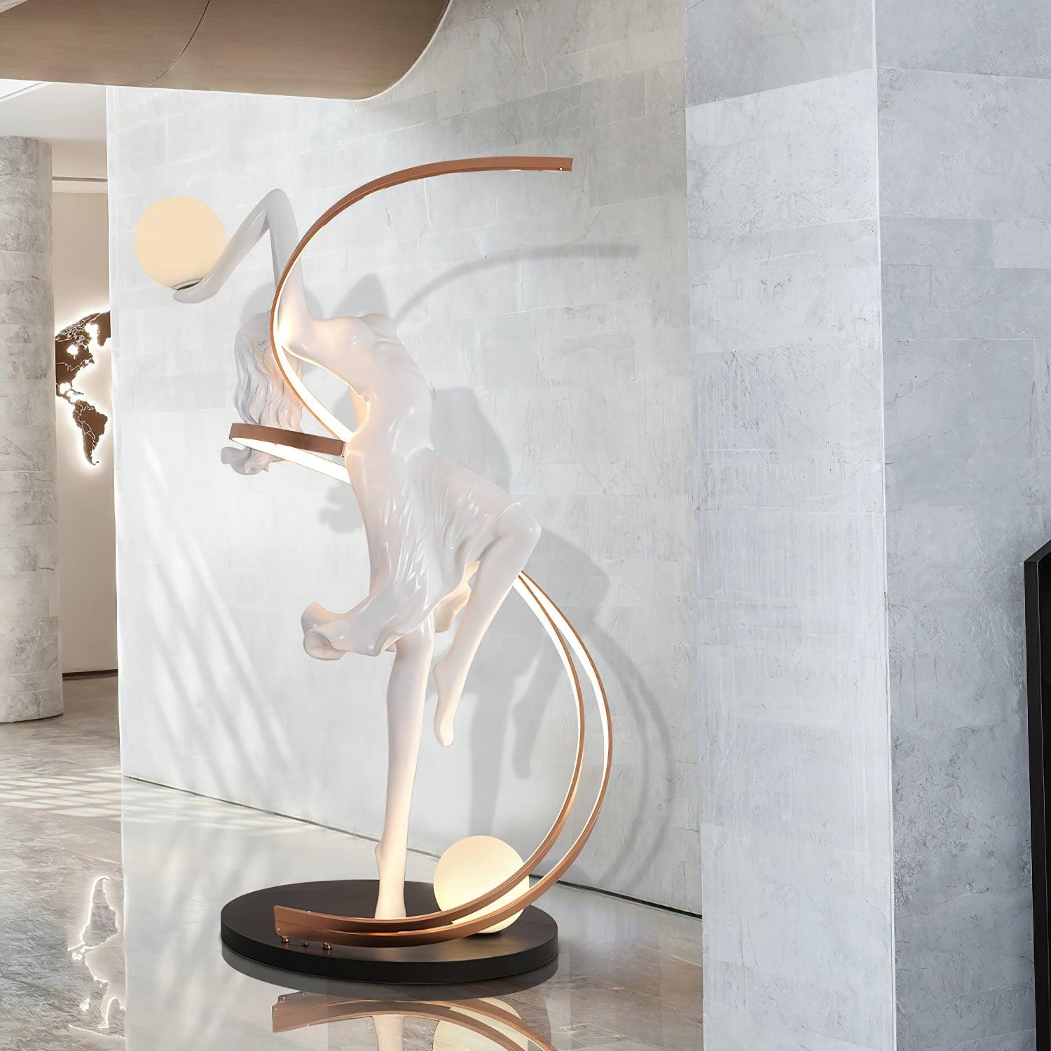 Misha Goddess Statue Floor Lamp