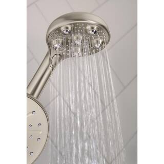 MOEN HydroRoller Massage 3-Spray 7.5 in. Dual Handheld Shower Head with Body Spray in Spot Resist Brushed Nickel 205C0SRN