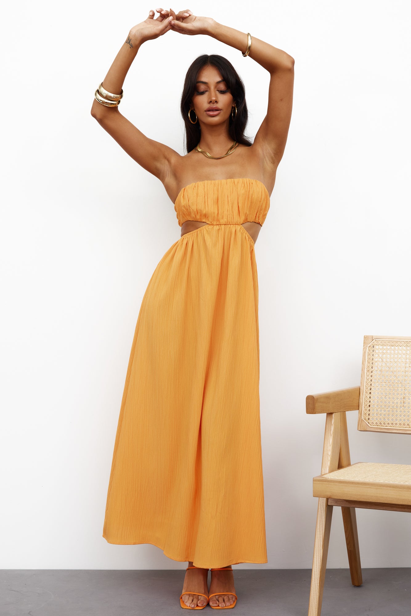 GORG Lover Midi Dress Yellow