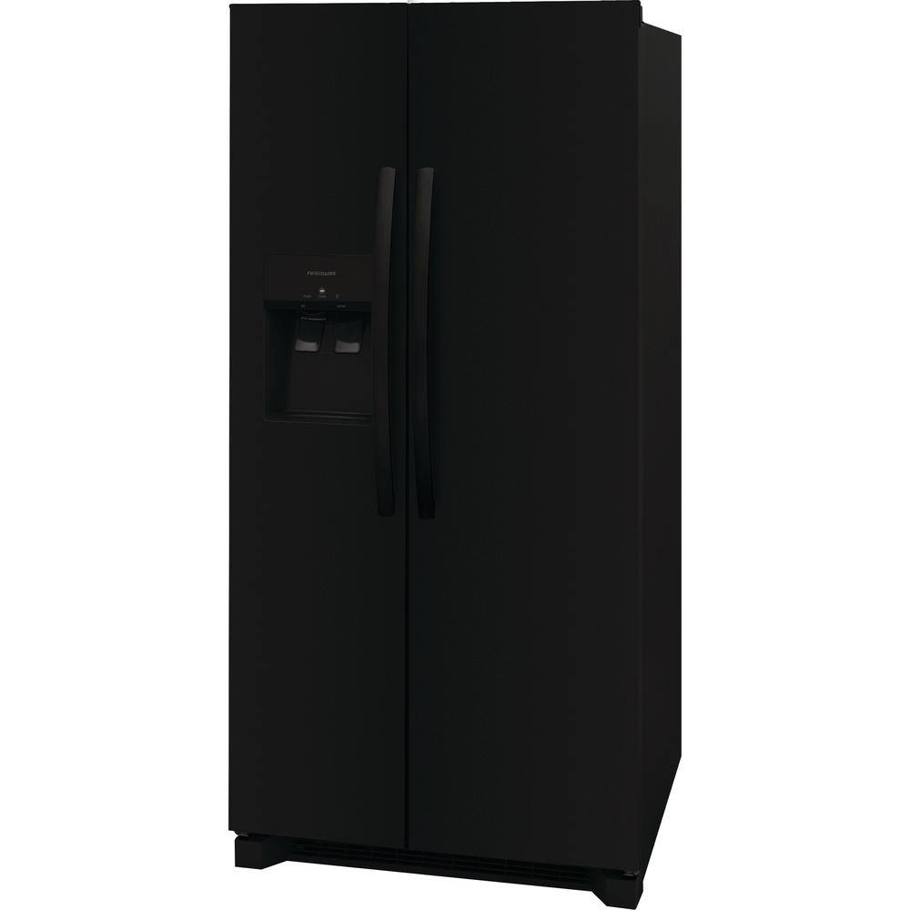 Frigidaire 22.3 cu. ft. 33 in. Side by Side Refrigerator in Black Standard Depth FRSS2323AB