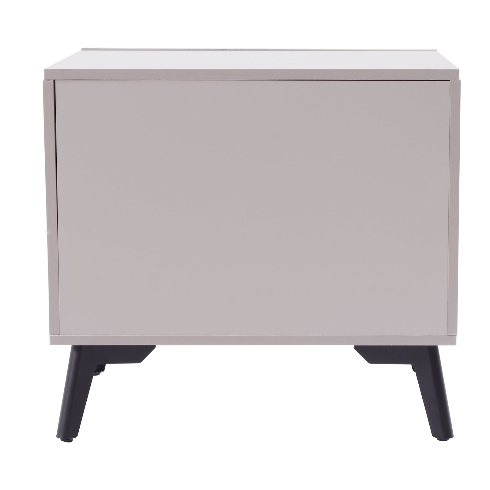 Loyalheartdy 2 Drawers Classic Nightstand, Modern White Wooden Bedside Table Bedroom Night Table Sofa End Table 19x16x17In