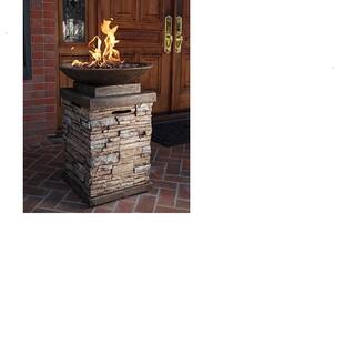 Bond 16.7 in. W x 16.7 in. D x 29.1 in. H NewCastle LP Firebowl 63172