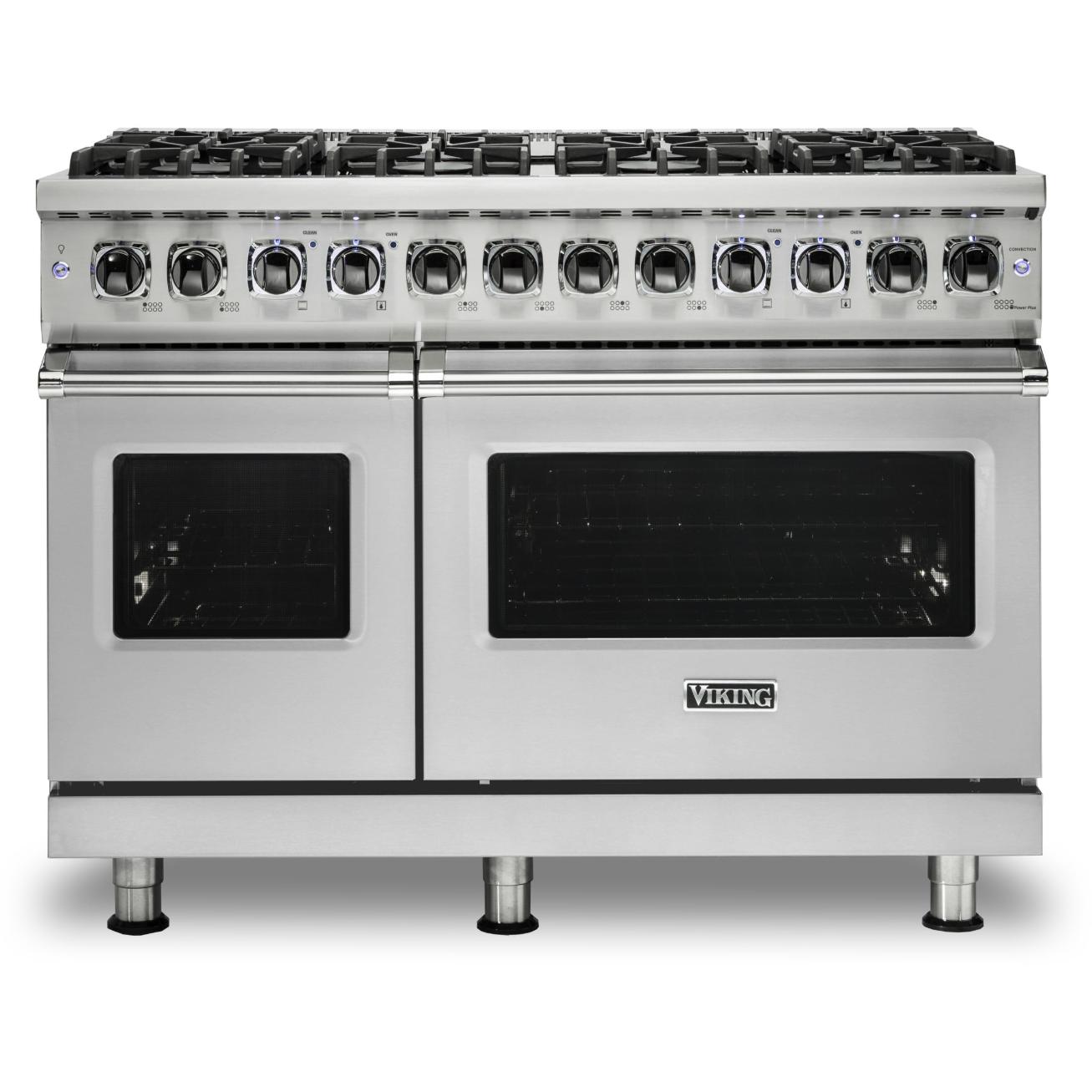 Viking 48-inch Freestanding Dual-Fuel Range with TruConvec Convection Cooking CVDR548-8BSS