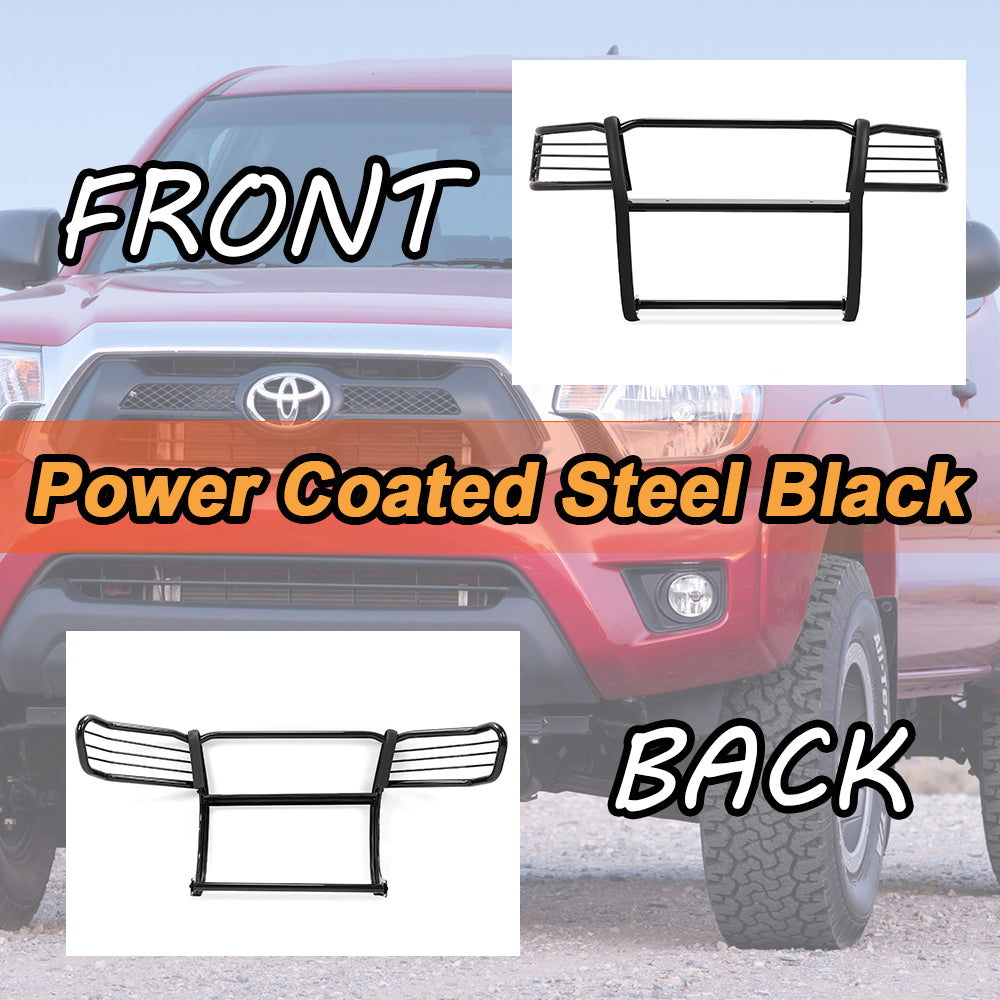 Kojem Front Bumper Brush Headlight Grille Guard for 05 06 07 08 09 10 11 12 13 14 Toyota Tacoma