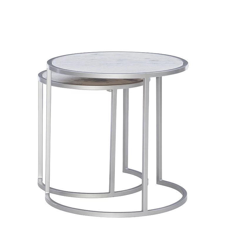 Linon Fraya Nesting End Table 2-piece Set