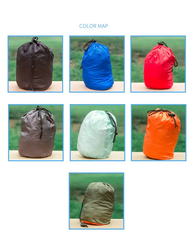 Integrated storage nylon silk hammock use for camping hiking