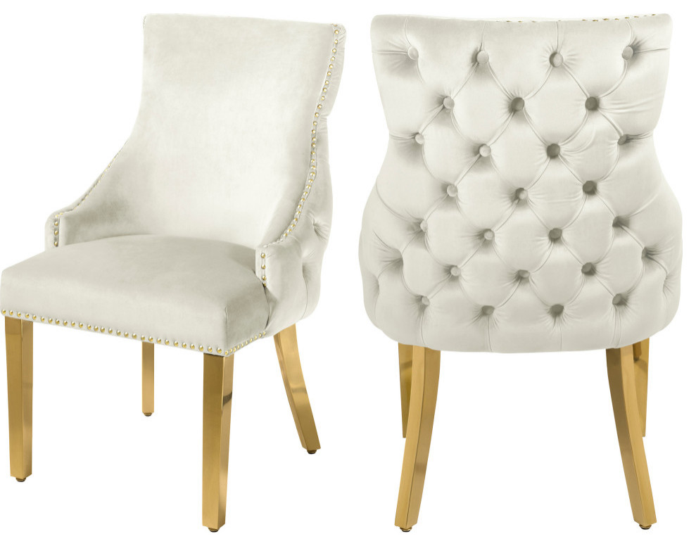 The Sovereign Dining Chair  Set of 2   Contemporary   Dining Chairs   by Meridian Furniture  Houzz