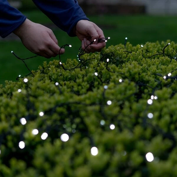 Solar Powered 100 LED String Light - Cool White