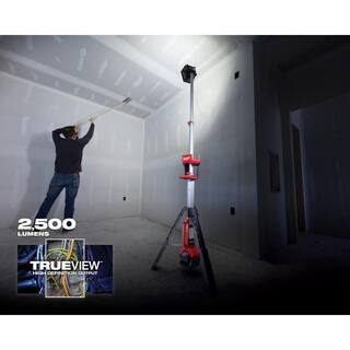 MW M18 FUEL 3-12 in. 18-Volt 21-Degree Lithium-Ion Brushless Cordless Nailer wTower Light Two 6Ah HO Batteries 2744-20-2131-20-48-11-1862