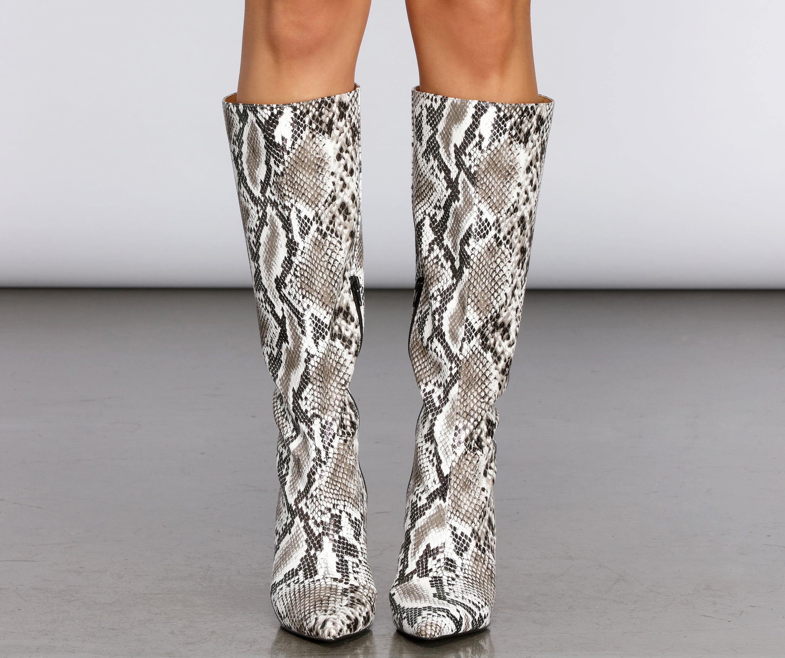 Slither In Style Stiletto Boots