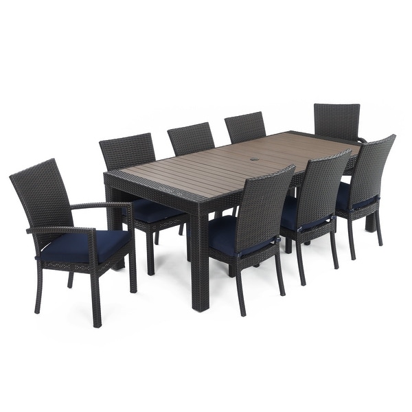 Deco 9 Piece Aluminum Outdoor Patio Dining Set