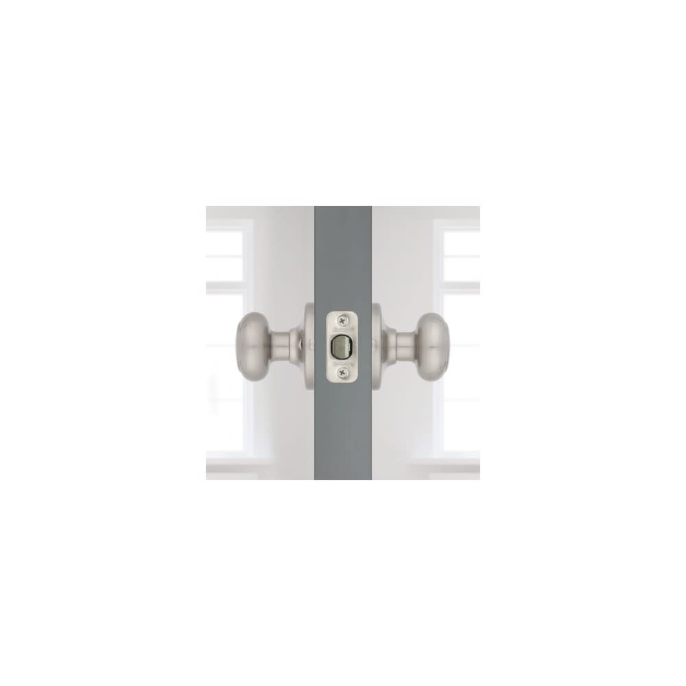 Satin Nickel Hall/Closet Cove Passage Door Knob