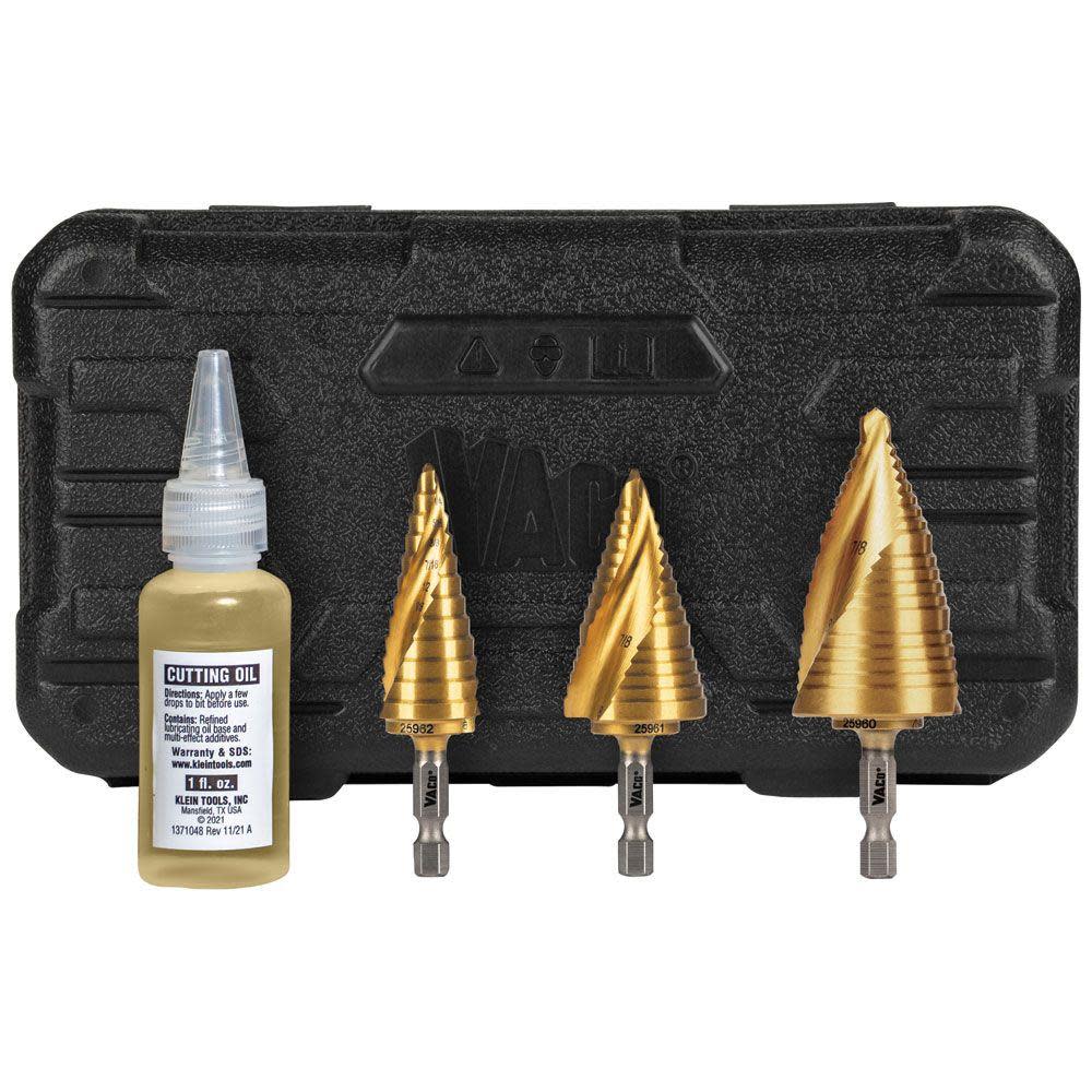 Klein Tools Electricians Step Drill Bit Set 25951 from Klein Tools