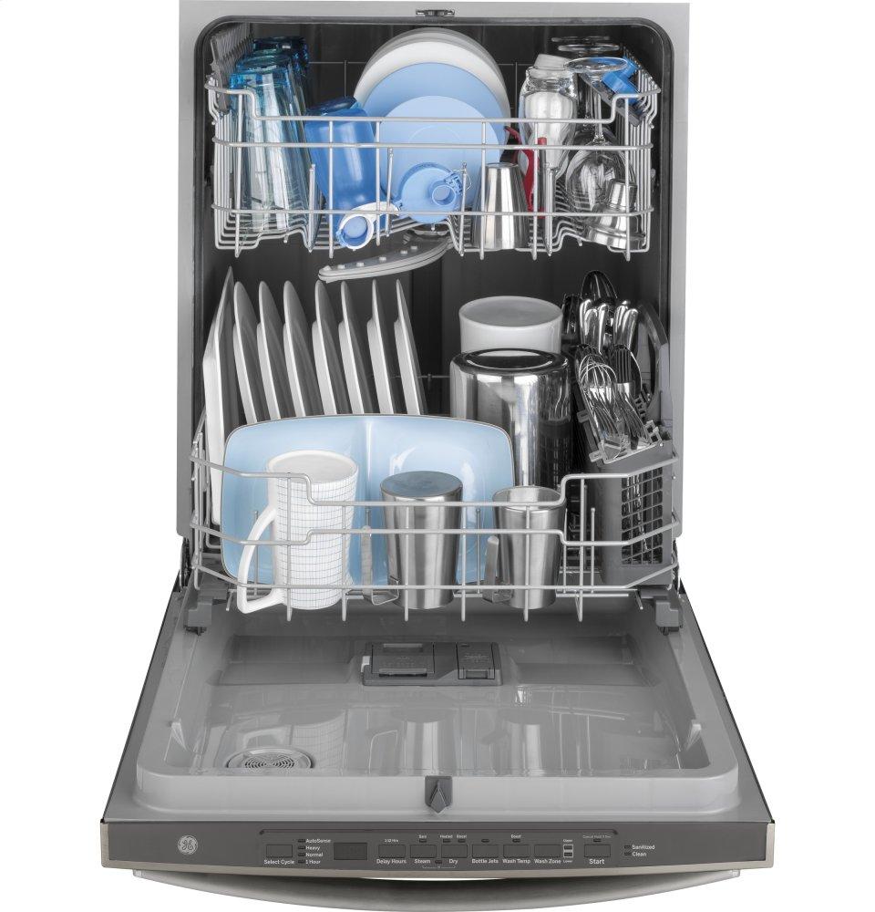 Ge Appliances GDT605PMMES Ge® Top Control With Plastic Interior Dishwasher With Sanitize Cycle & Dry Boost