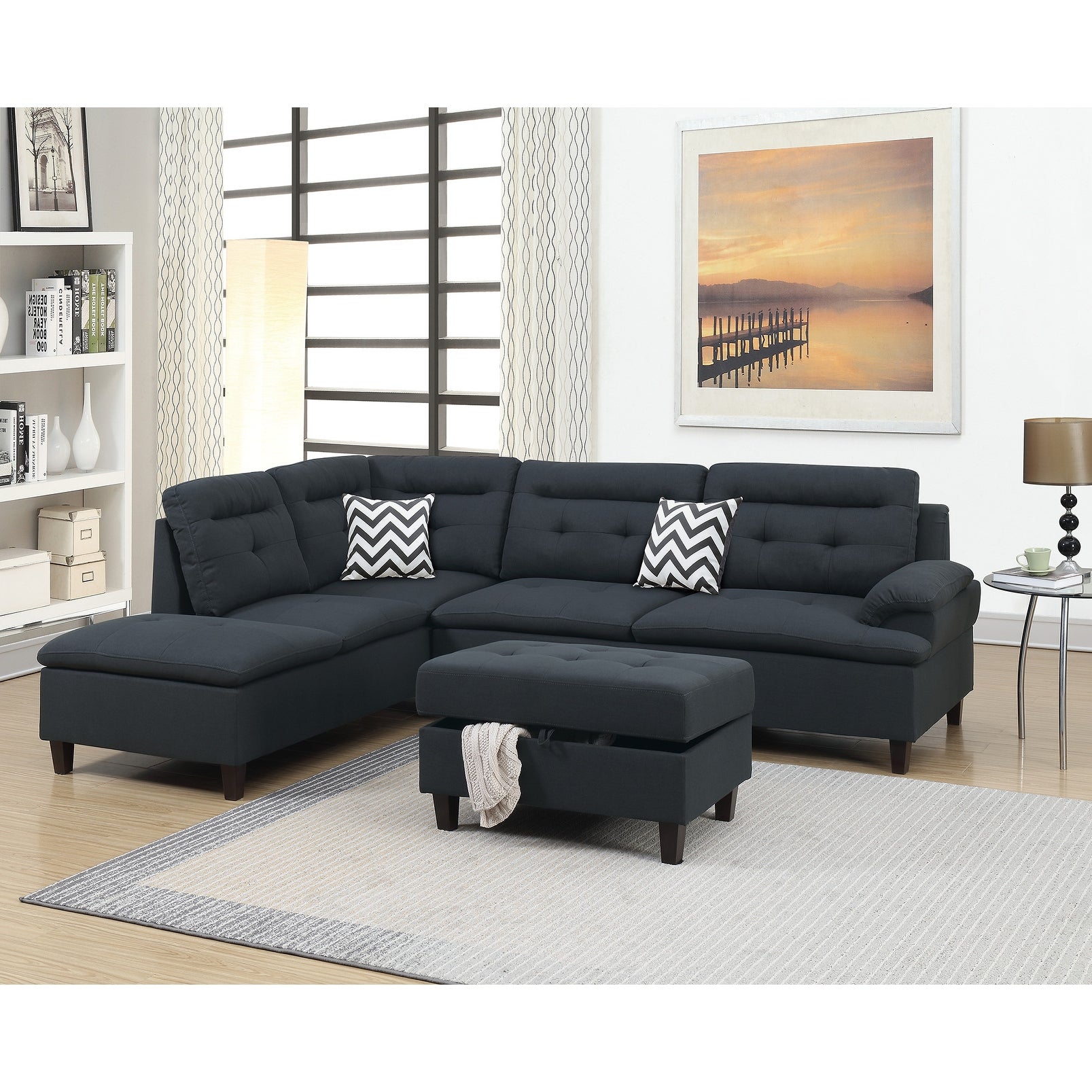 3 Piece Sectional Sofa Set