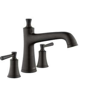 Hansgrohe Joleena 2-Handle Deck Mount Roman Tub Faucet in Matte Black 04776670