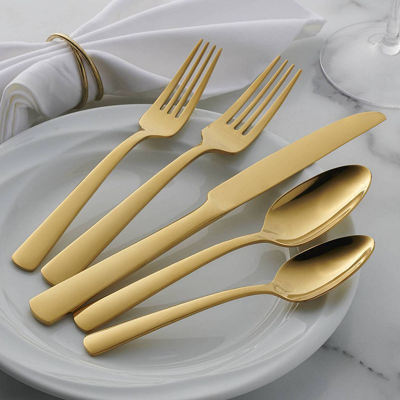 Oneida Aptitude Gold 20-pc. Flatware Set