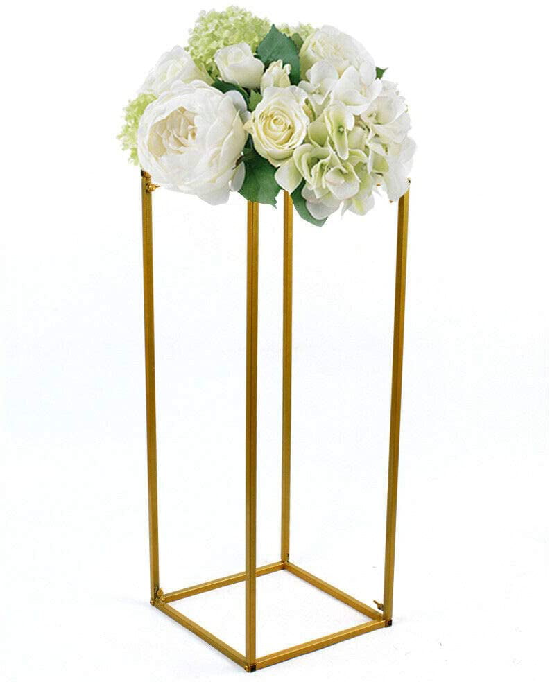 TFCFL 10PCS Flower Rack Vase Stand Prop Metal Art Geometric Column Wedding Party Decor (60cm)