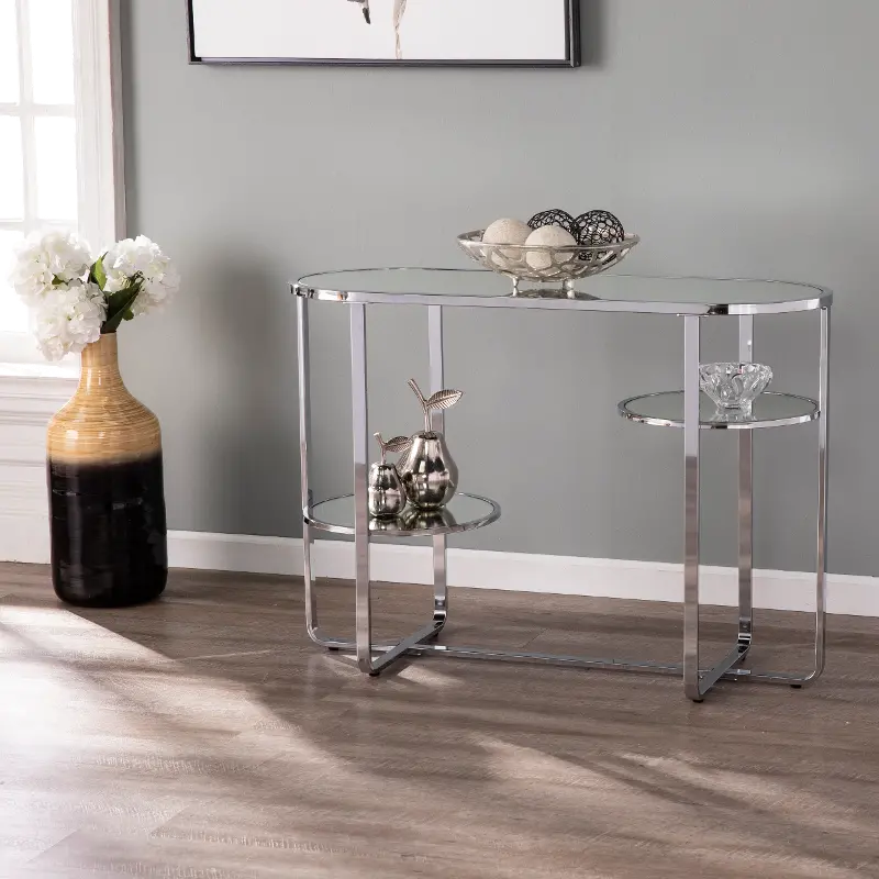 Maxina Mirrored Console Table